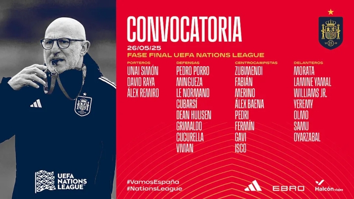 Los 26 jugadores de Espa&ntilde;a elegidos por Luis de la Fuente para la fase final de la Nations League | Imagen 1