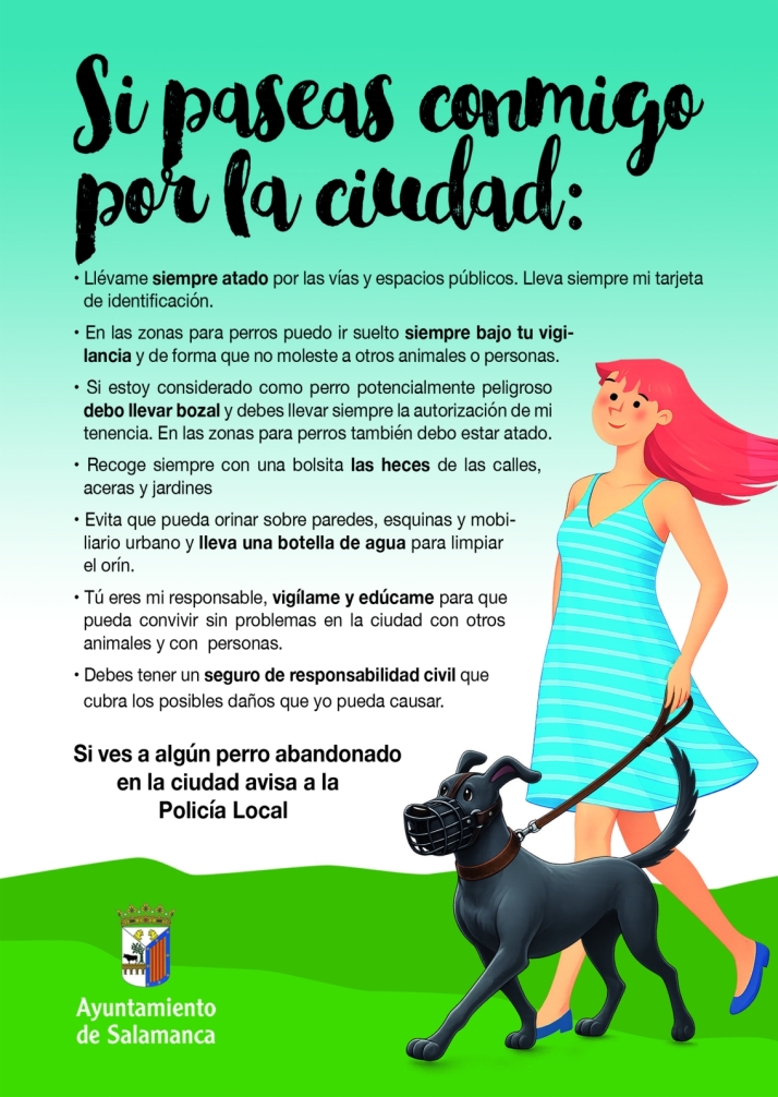 Salamanca activa la campa&ntilde;a 'Pas&eacute;ame seguro' para perros | Imagen 2