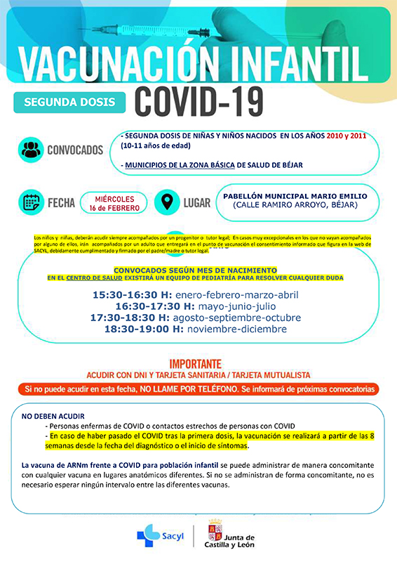 Turno de segundas dosis para la poblaci&oacute;n infantil | Imagen 1