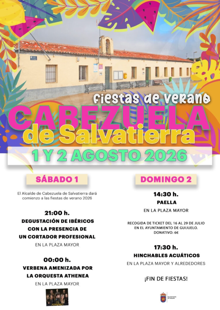 Este es el programa de las fiestas de Cabezuela de Salvatierra | Imagen 1