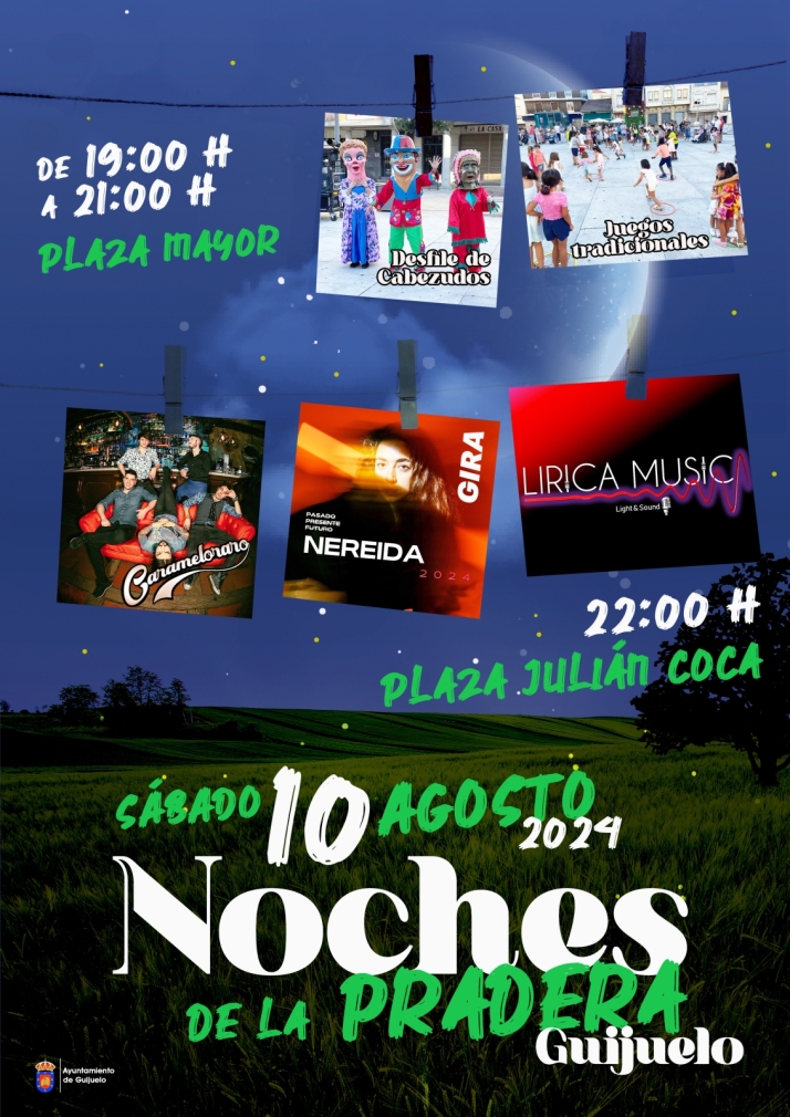 M&uacute;sica, juegos y cabezudos en &lsquo;Las Noches de la Pradera&rsquo; de Guijuelo | Imagen 1