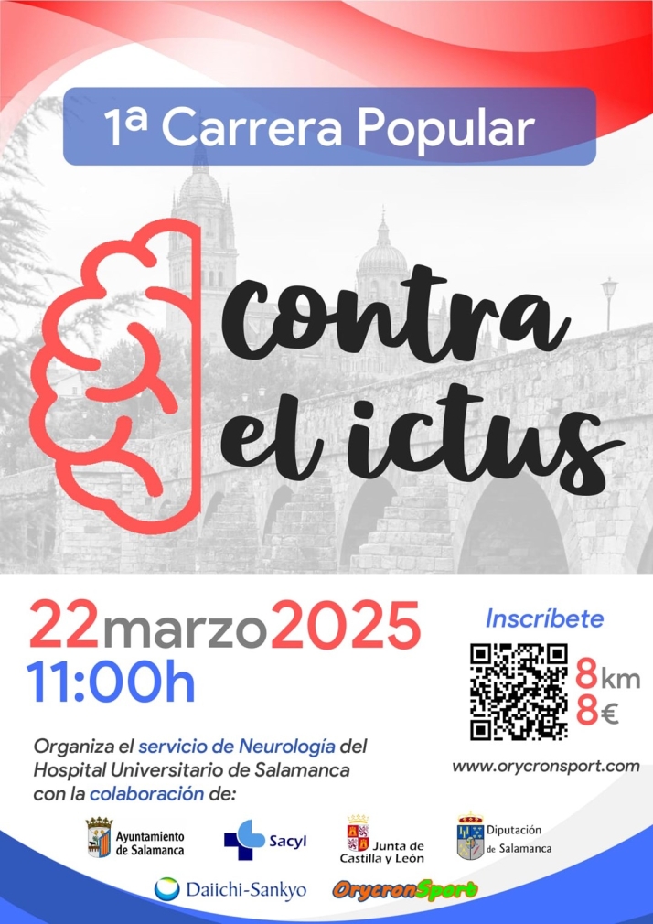 La I Carrera Popular Contra el Ictus llega este s&aacute;bado a Salamanca: "La iniciativa ha nacido para crear conciencia" | Imagen 1