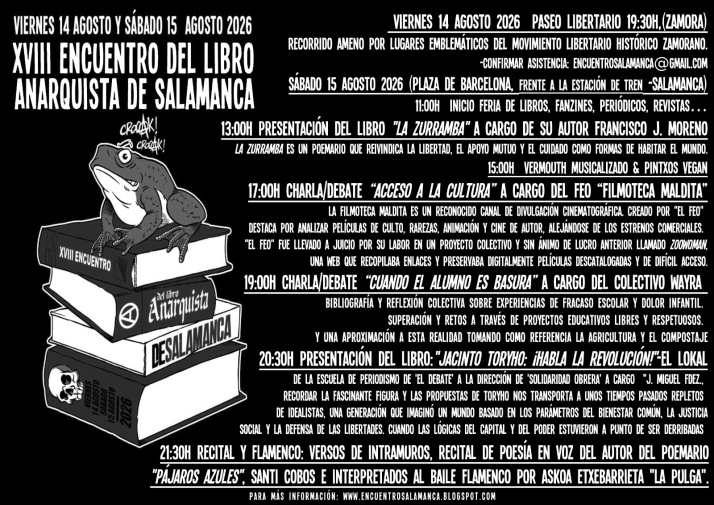 Debates, poesía y flamenco en el XVIII Encuentro del Libro Anarquista | Imagen 1