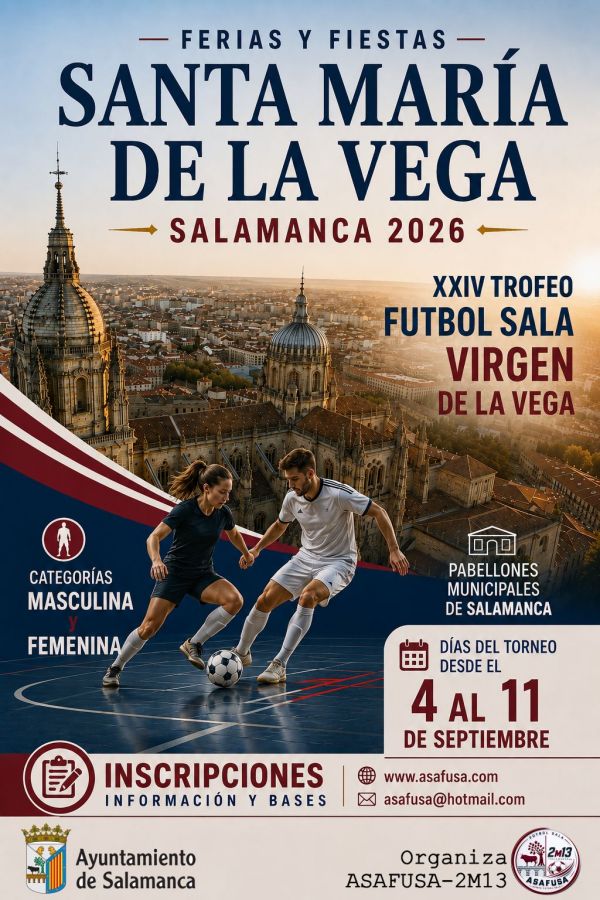 ASAFUSA abre las inscripciones para el XXIV Trofeo de Fútbol Sala Virgen de la Vega | Imagen 1