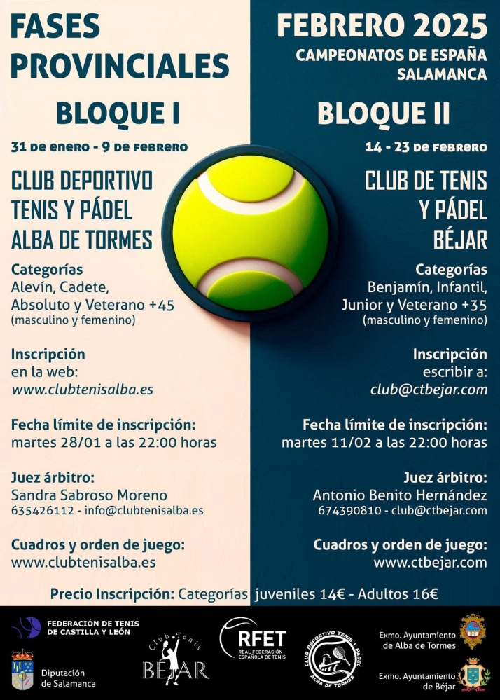 La Fase Provincial de Tenis abre la temporada deportiva en Alba de Tormes | Imagen 1