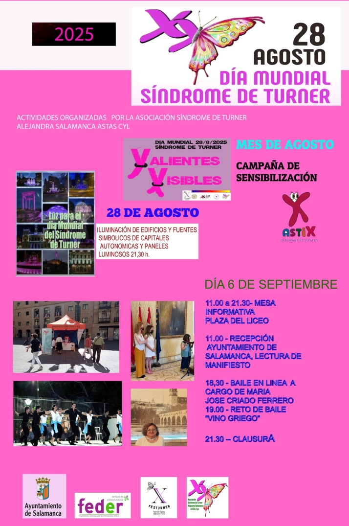 Salamanca se ti&ntilde;e de fucsia por el S&iacute;ndrome de Turner  | Imagen 1