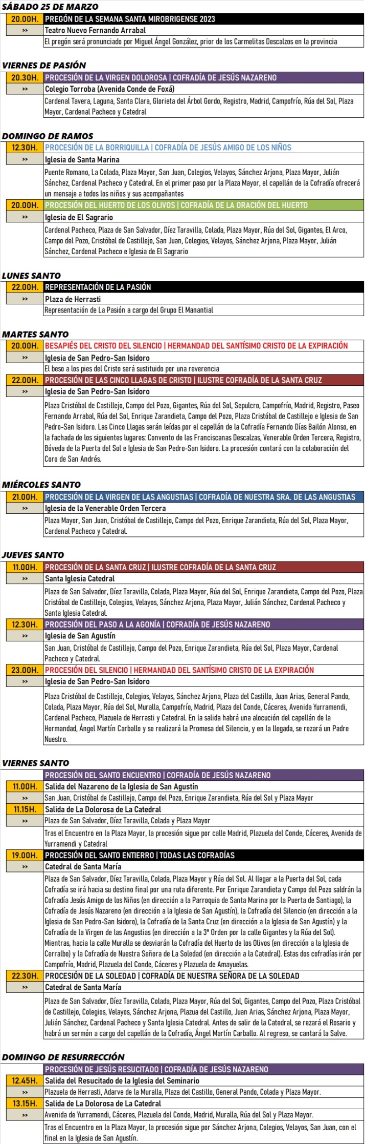 Las Cinco Llagas, La Cruz, La Carrera y La Soledad tendr&aacute;n notables variaciones en sus recorridos | Imagen 1