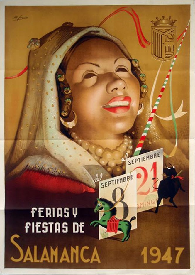 En blanco y negro, minimalistas, coloridos, con mosaicos... As&iacute; ha sido la evoluci&oacute;n de los carteles de las Ferias y Fiestas de Salamanca  | Imagen 4