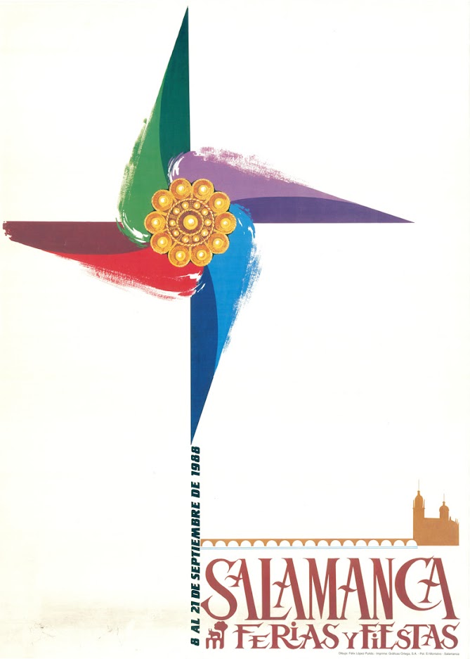 En blanco y negro, minimalistas, coloridos, con mosaicos... As&iacute; ha sido la evoluci&oacute;n de los carteles de las Ferias y Fiestas de Salamanca  | Imagen 7