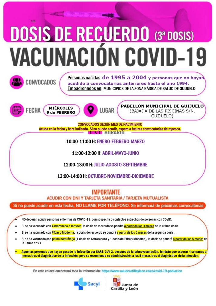 Vacunaciones con la dosis de refuerzo en el Multiusos para los nacidos entre 1999 y 2003 | Imagen 2