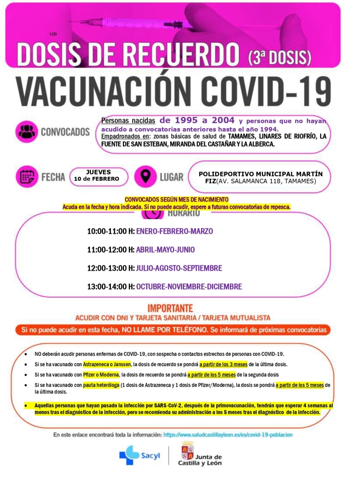 Vacunaciones con la dosis de refuerzo en el Multiusos para los nacidos entre 1999 y 2003 | Imagen 5