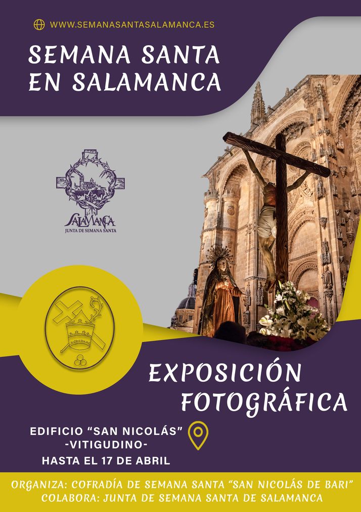 La Cofrad&iacute;a San Nicol&aacute;s expone en el edificio San Nicol&aacute;s una muestra fotogr&aacute;fica de la Semana Santa de Salamanca | Imagen 1
