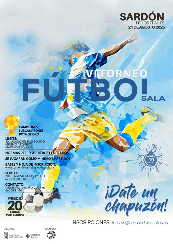Sard&oacute;n de los Frailes vivir&aacute; el 21 de agosto el VI Torneo de F&uacute;tbol Sala | Imagen 1