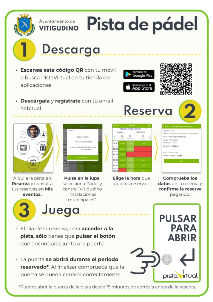 Vitigudino estrena su nueva pista de p&aacute;del con un sistema de reserva digital a trav&eacute;s de una app | Imagen 1