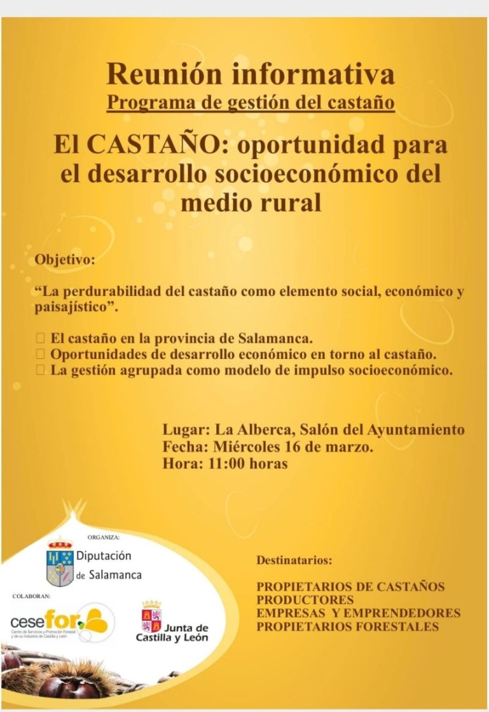 La Alberca ofrece una reuni&oacute;n informativa sobre el aprovechamiento del casta&ntilde;o | Imagen 1