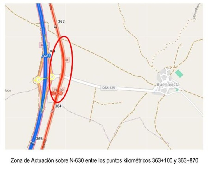 Las obras de mejora en la N-620, N-630 y SA-20 en Salamanca provocar&aacute;n cortes y desv&iacute;os en el tr&aacute;fico desde este mi&eacute;rcoles | Imagen 2