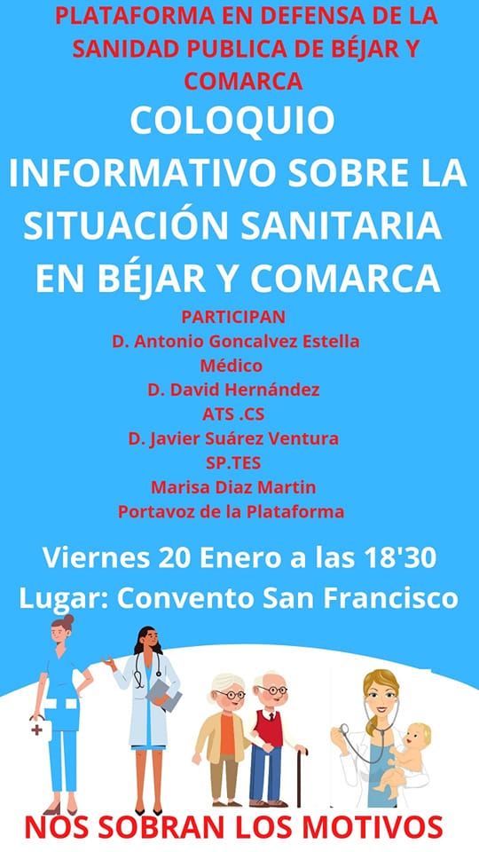 B&eacute;jar acoger&aacute; un coloquio para analizar la situaci&oacute;n de la sanidad en la comarca | Imagen 1