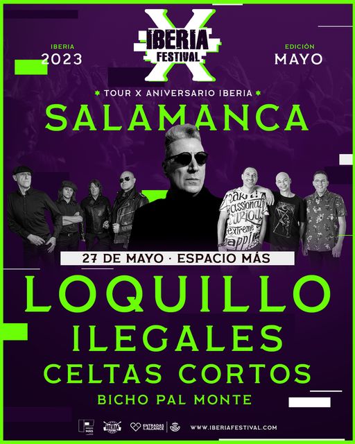 El Iberia Festival llega a Salamanca con Celtas Cortos y Loquillo, entre otros | Imagen 1