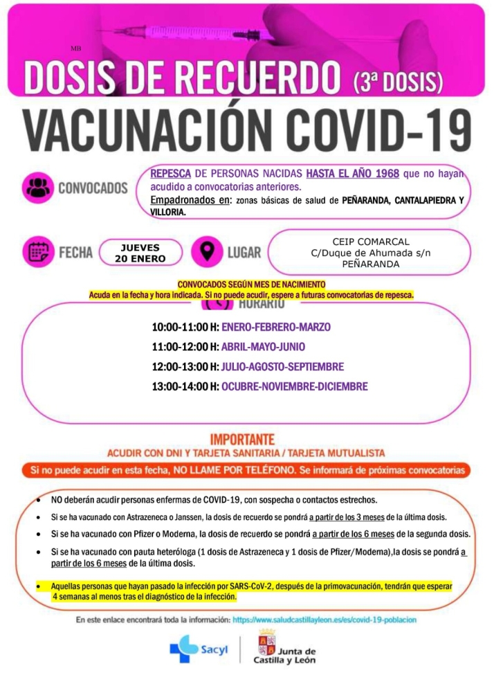 Convocada una nueva jornada de repesca para los nacidos hasta 1968 | Imagen 1