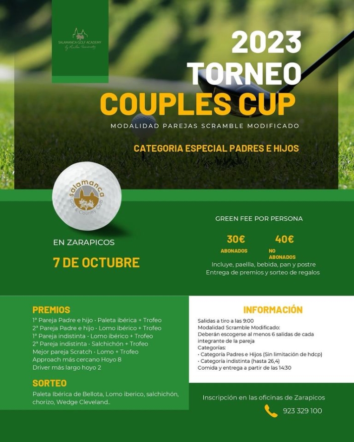 La Couples Cup de Salamanca Golf &amp; Country Club contar&aacute; con una categor&iacute;a especial de padres e hijos | Imagen 1