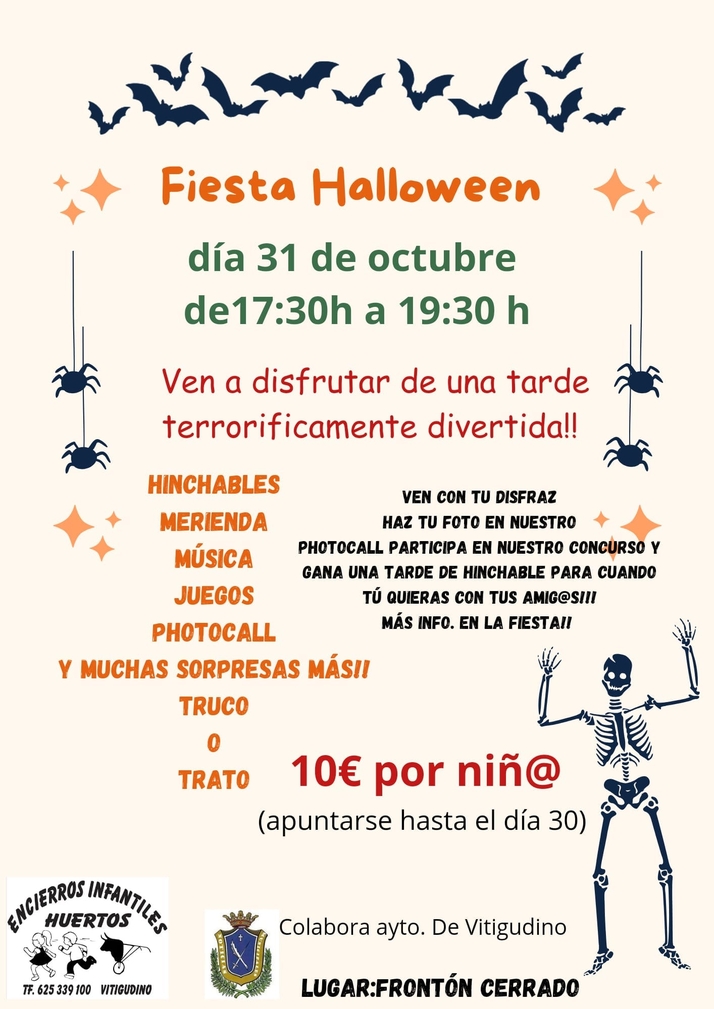 El CEIP Manuel Moreno Blanco se viste de Halloween en Vitigudino | Imagen 1