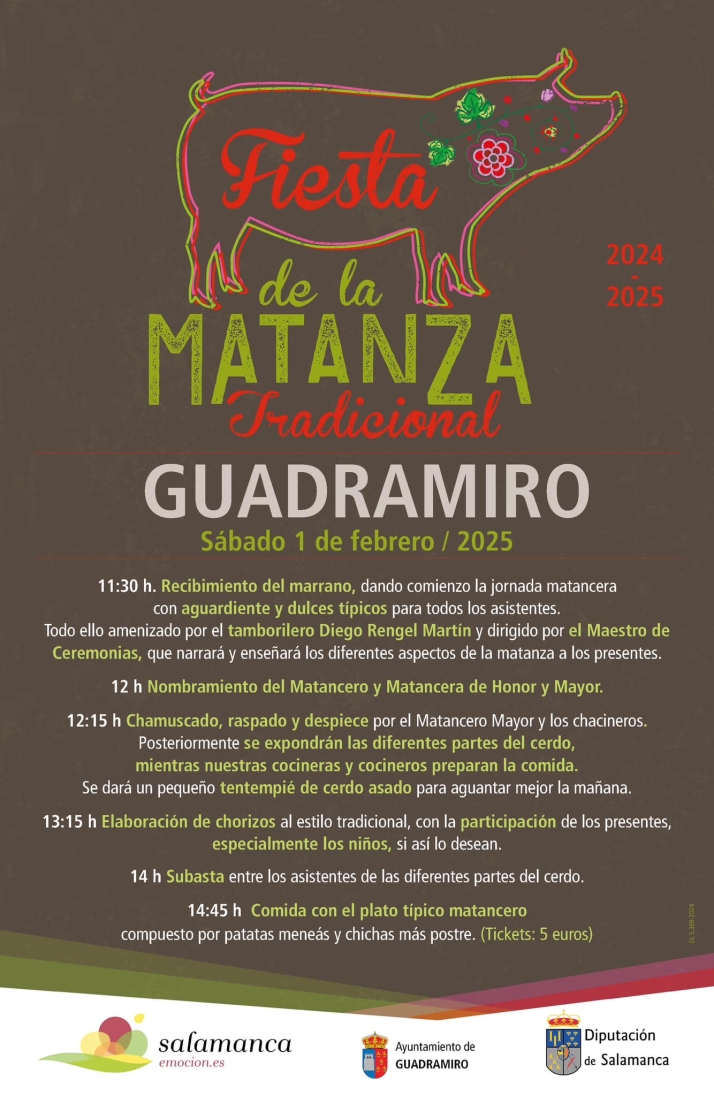 Guadramiro celebrar&aacute; este s&aacute;bado 1 de febrero su segunda Fiesta de la Matanza Tradicional | Imagen 1