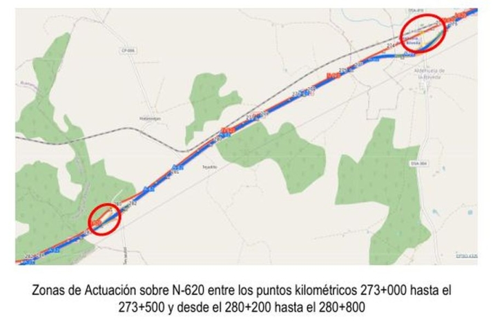 Las obras de mejora en la N-620, N-630 y SA-20 en Salamanca provocar&aacute;n cortes y desv&iacute;os en el tr&aacute;fico desde este mi&eacute;rcoles | Imagen 4