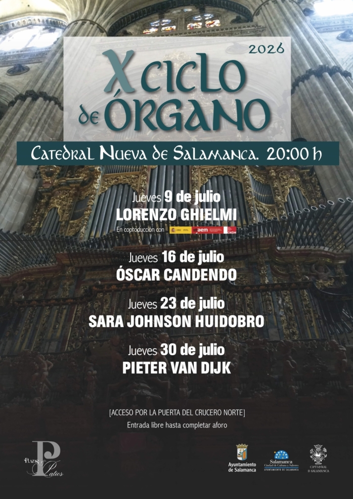 La Catedral de Salamanca acoge el 10&ordm; Ciclo de &Oacute;rgano con cuatro conciertos gratuitos | Imagen 1