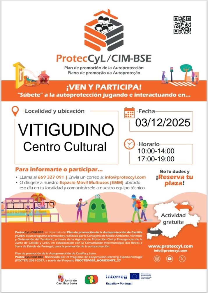 Vitigudino acoger&aacute; una jornada gratuita sobre autoprotecci&oacute;n en emergencias el 3 de diciembre | Imagen 1