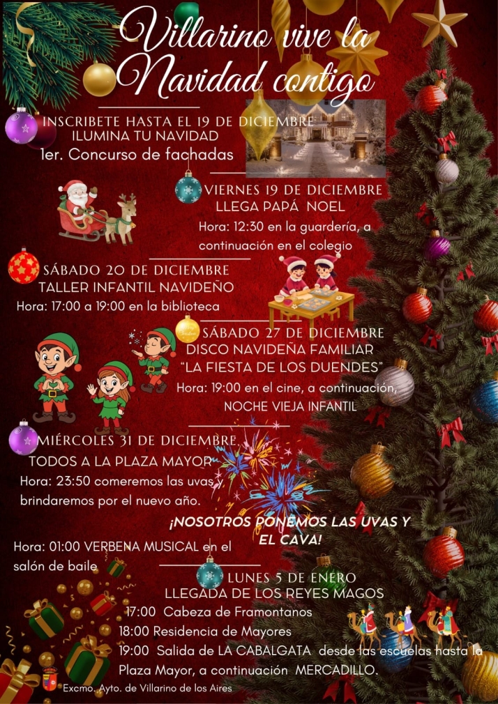 Villarino de los Aires estrena su programa de Navidad con un concurso de decoraci&oacute;n de fachadas | Imagen 1