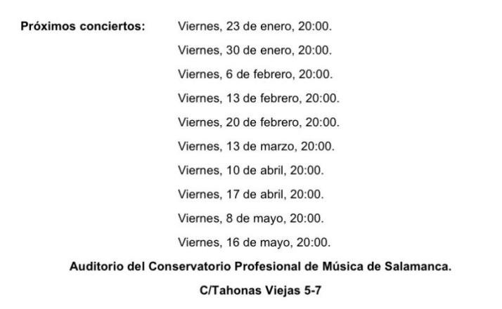Concierto gratuito en el Conservatorio de Salamanca para estrenar su XXII Ciclo de M&uacute;sicas de los siglos XX y XXI | Imagen 1