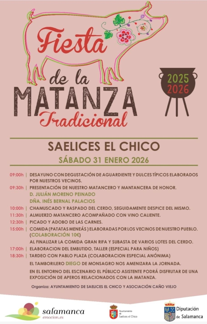 Saelices el Chico se prepara para celebrar su tradicional Fiesta de la Matanza el 31 de enero | Imagen 1