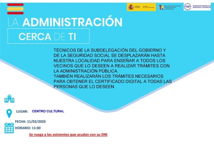 El programa 'La Administración Cerca de Ti' llega a Vitigudino para ayudar a tramitar el certificado digital | Imagen 1
