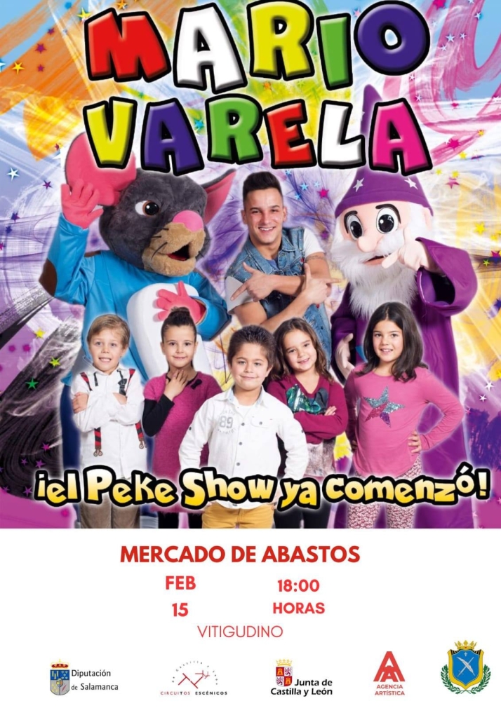 Vitigudino celebra el Carnaval con una fiesta infantil y el espect&aacute;culo de Mario Varela | Imagen 1