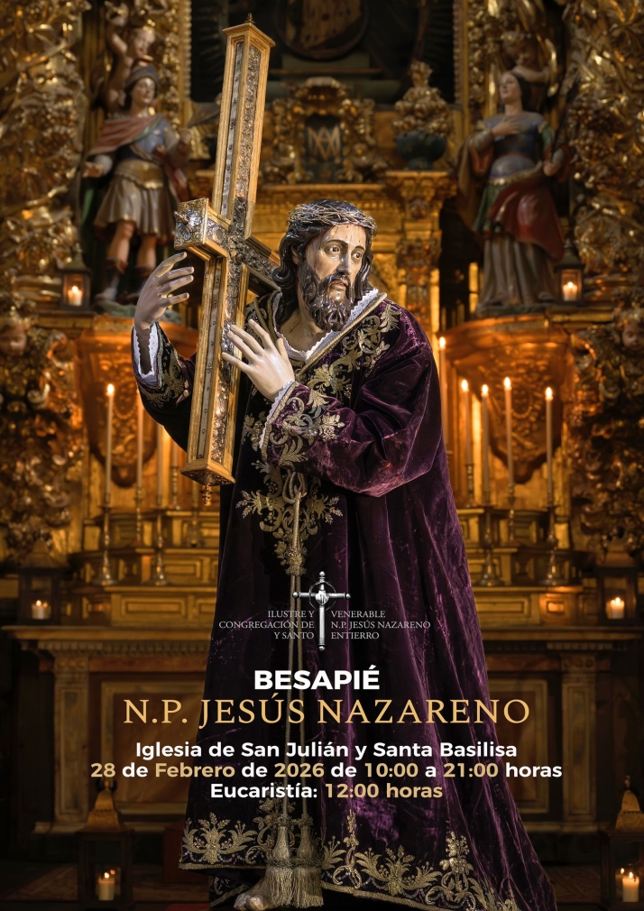 El Nazareno de San Juli&aacute;n lucir&aacute; su hist&oacute;rica t&uacute;nica de 1790 en el besapi&eacute; | Imagen 2