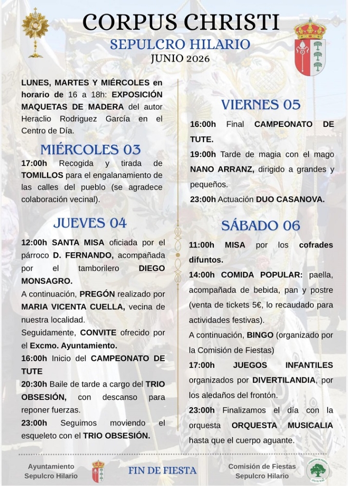 De la recogida de tomillos a la paella popular: as&iacute; ser&aacute;n las fiestas de Sepulcro Hilario | Imagen 1