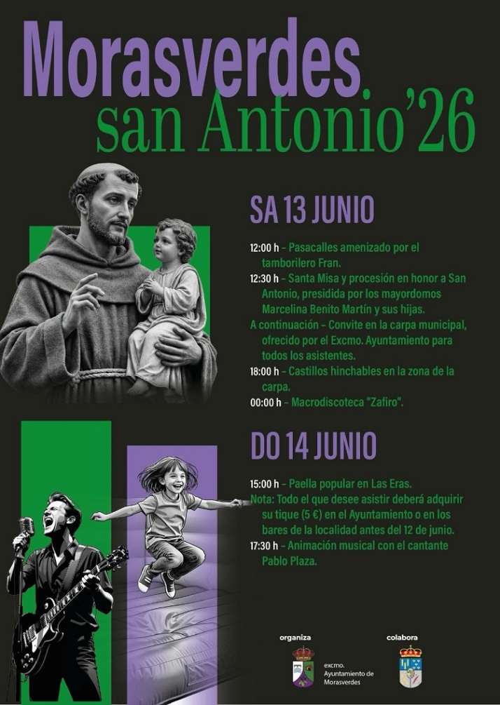 Morasverdes aunará tradición, gastronomía y música en sus fiestas patronales de San Antonio | Imagen 1