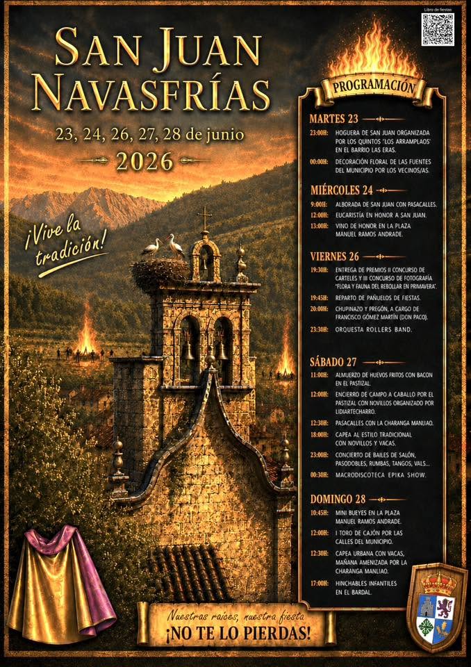 Navasfrías preparada para sus fiestas de San Juan con Don Paco como pregonero y eventos taurinos | Imagen 1