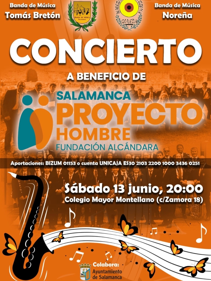 Las bandas Tomás Bretón y Noreña se unen en un concierto solidario a favor de Proyecto Hombre | Imagen 1