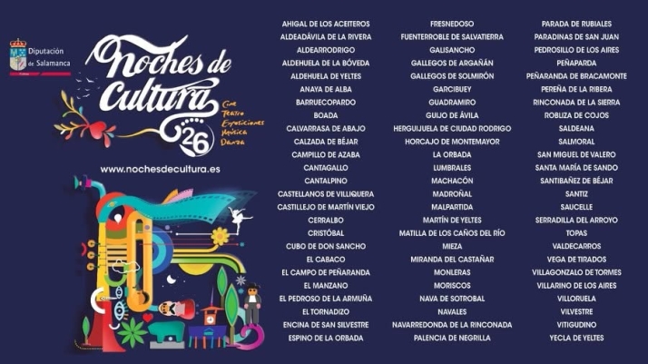 Las 'Noches de Cultura' llevar&aacute;n 227 actividades a 75 municipios salmantinos este verano | Imagen 1