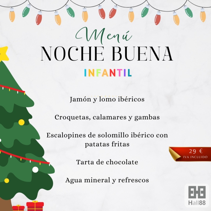 Hall 88 apuesta por un menú especial para Nochebuena y contará con la presencia de Papá Noel | Imagen 2