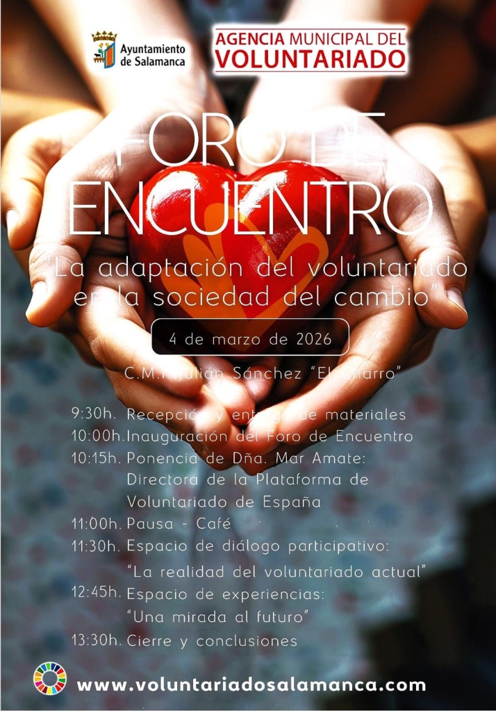 Salamanca analizar&aacute; el futuro del voluntariado en un foro con expertos nacionales | Imagen 1