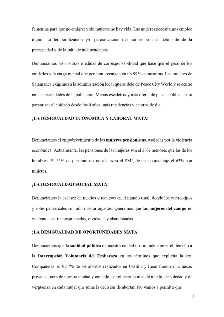 Salamanca clama por la igualdad, la libertad y los derechos para todas | Imagen 2
