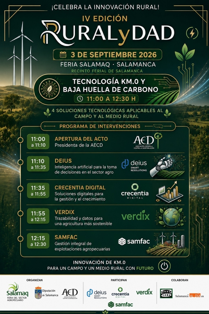La innovación tecnológica en el campo llegará a Salamaq con la IV edición de RURALyDAD | Imagen 4