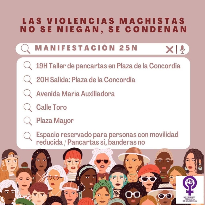 As&iacute; ser&aacute; la manifestaci&oacute;n del 25N en Salamanca | Imagen 1