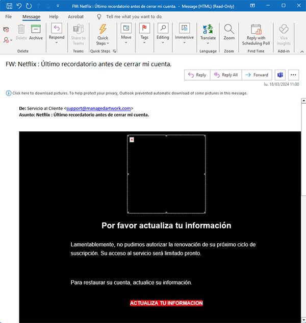 Alerta por una estafa entre usuarios de Netflix | Imagen 1