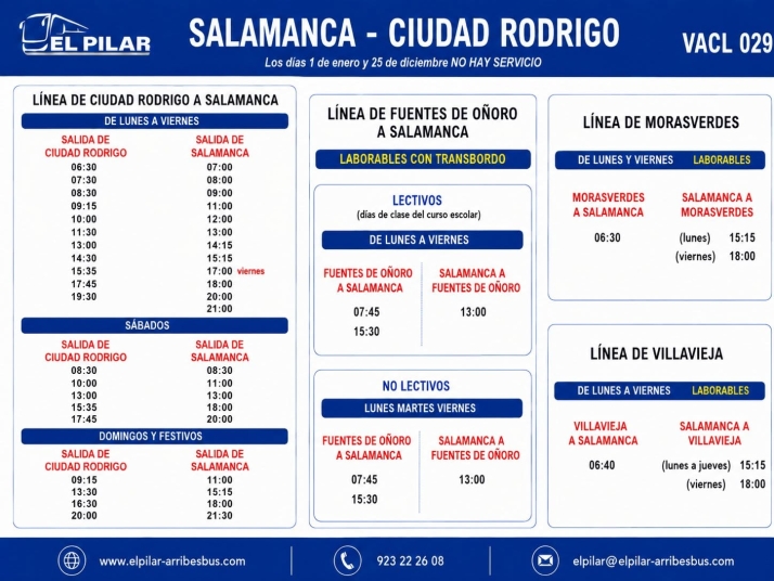 Autobuses El Pilar modifica el trayecto de dos de sus viajes a partir del 1 de julio  | Imagen 1