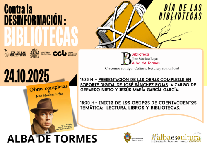 La obra completa de Jos&eacute; S&aacute;nchez Rojas protagoniza el D&iacute;a de las Bibliotecas en Alba de Tormes | Imagen 1