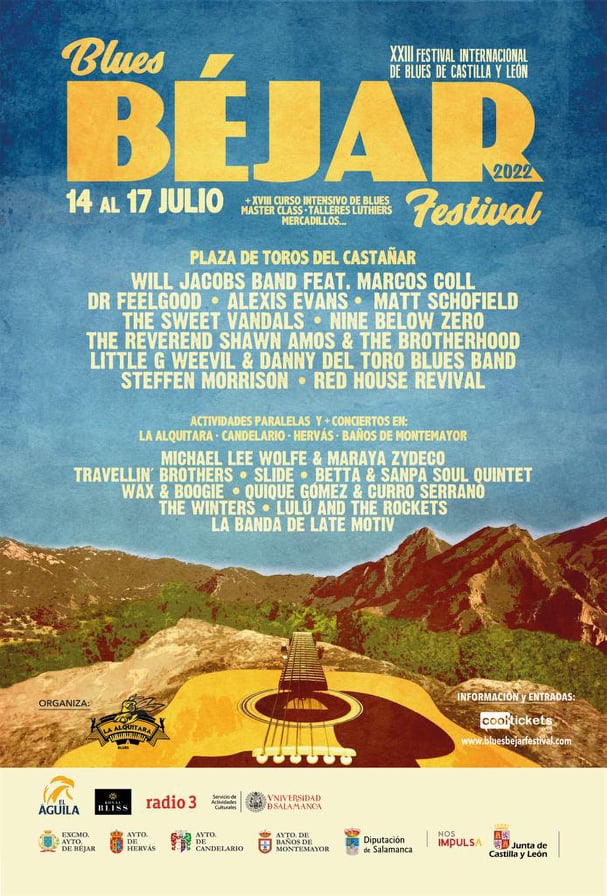 El mejor blues estar&aacute; presente en la edici&oacute;n 2022 del Blues B&eacute;jar Festival | Imagen 1