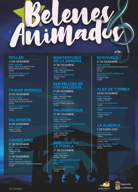 V&Iacute;DEO y FOTOS | De Roll&aacute;n a La Alberca: la ruta completa de los 'Belenes Animados' de Salamanca | Imagen 1